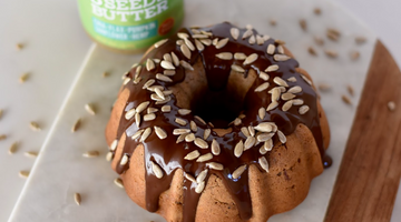 Chocolate Drizzled Banana Bundt Cake